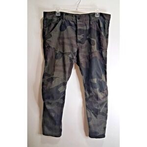 G-Star Raw 5620 3D Tapered Elwood Camo Jeans Sz 36/30 Dark Button fly, 5 Pocket